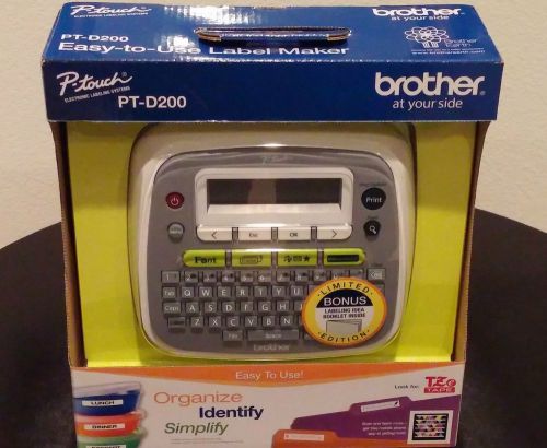 Brand New Brother P-Touch PTD200 thermal label maker printer PT-D200