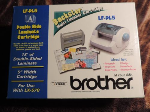 BROTHER DOUBLE SIDE LAMINATE CARTRIDGE LF-DL5 LOT OF 6