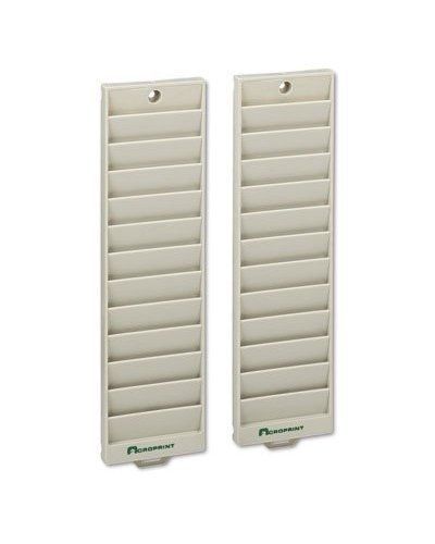 Acroprint 12 pocket badge rack - pack of 2 - white (81-0116-003) for sale