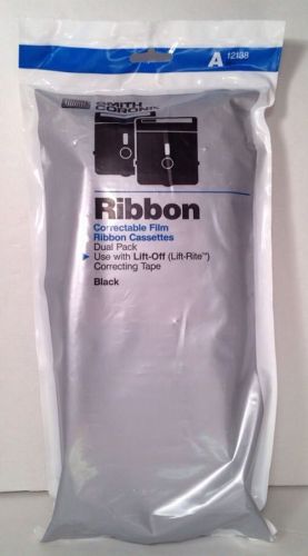 NEW Smith Corona A 12138 Correctable Film Ribbon Cassettes Dual Pack black