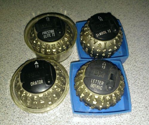Set of four Selectric IBM Typewriter Balls