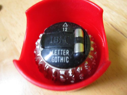 Vintage IBM SELECTRIC Letter Gothic Font 12 Element Ball