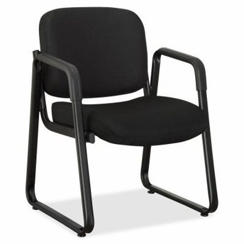 Lorell Guest Chair, 24-3/4&#034;x26&#034;x33-1/2&#034;, Black Fabric (LLR84576)