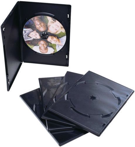 150 Black Standard DVD Cases (includes 20 Dual DVD Cases)