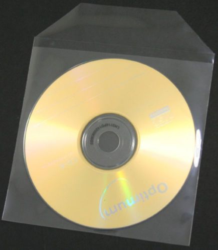 NEW 1,000 CPP Clear Plastic Sleeve with Flap