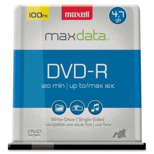 MAXELL 638014 4.7GB DVD-Rs (100-ct)