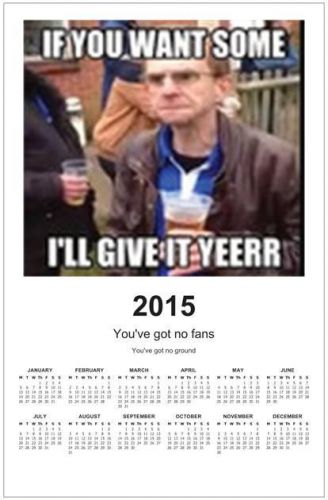 Wealdstone Raider 2015 calendar You Want Some? you wantsum funny Gordon Hill