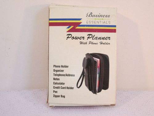 POWER PLANNER by Business Essentials HAS BUILT-IN CELL PHONE HOLDER!