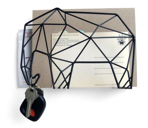 Elephant Wire Organizer and Key Hanger - Desktop or Wall Mountable