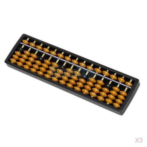 3x 15 digits abacus arithmetic soroban calculating tool school math learning aid for sale