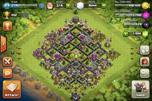 Paperclip W/ Free Clash Of Clans Account Lvl 89 Th9 Over 1850+Gems!!!