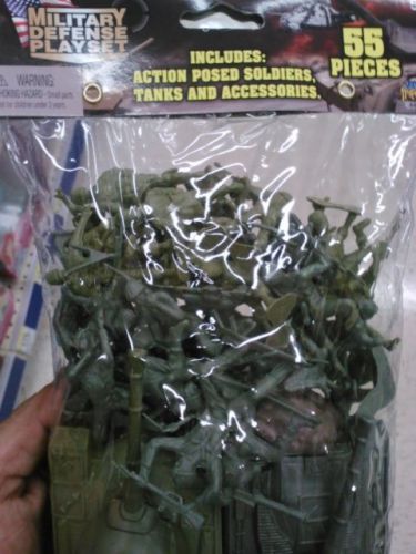 55 Pieces Military Defense Playset Tanks Soldiers Army men great Christmas gift