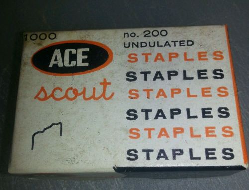 New old stock Ace Scout attached wire staples