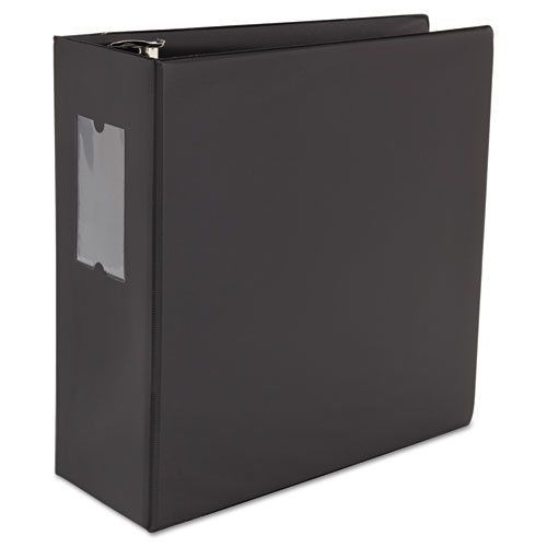 D-ring binder, 5&#034; capacity, 8-1/2 x 11, black for sale