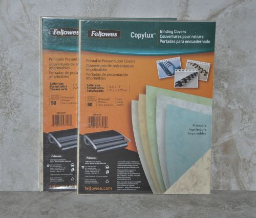 Fellowes Copylux Printable Presentation Covers Ivory 100 pack PRIORITY SHIP