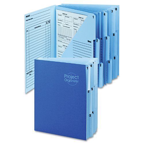 New Project Organizer 10 Pockets Letter Size Expanding Folder Reports Office