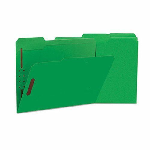 Universal manila folders, 2 fasteners, 1/3 tab, letter, green, 50/bx (unv13522) for sale