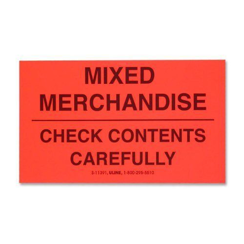 Tatco mixed merchandise shipping label - 3&#034; width x 5&#034; length - 500 / (tco10954) for sale