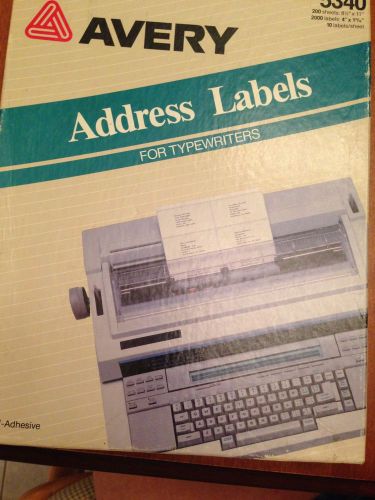 Avery Address Labels For Typewriters