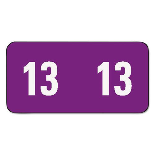Year 2013 end tab folder labels, 1/2 x 1, purple/white, 250 labels/pack for sale