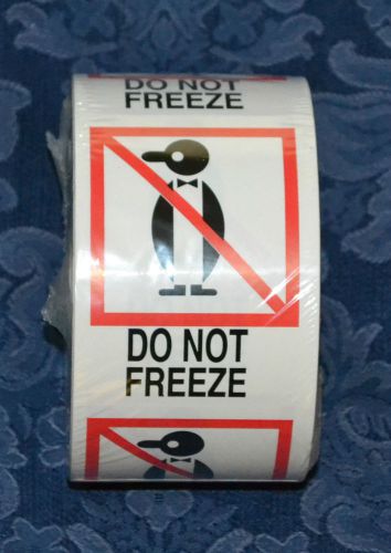 LABELS/ROLL DO NOT FREEZE, 500 Stickers/Labels New, Manufacture Sealed