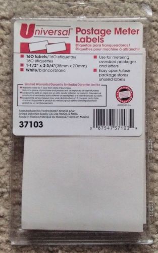 Universal Postage Meter Labels, 1-1/2w x 2-3/4 or 5-1/2, WE, 160-Sheet/Pack