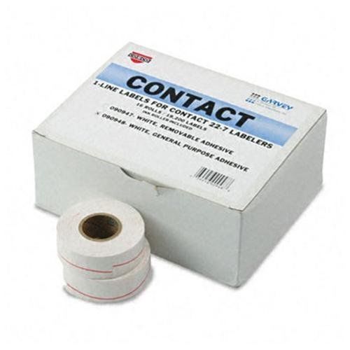CONSOLIDATED STAMP 090948 One-line Pricemarker Labels, 7/16 X 13/16, White,