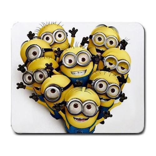 Despicable Me Minions Gift Love Mousepad Mousemat Mice