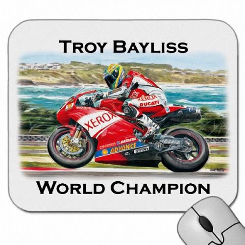 New TROY BAYLISS DUCATI RACE BIKE Mouse Pad Mats Mousepad Hot Gift