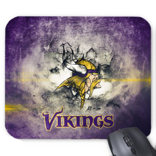 Minnesota Vikings Grunge Logo Computer Mousepad Mouse Pad Mat Hot Gift