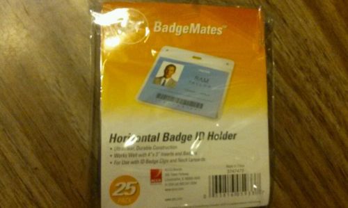 GBC BadgeMates Horizantal Badge ID Holder