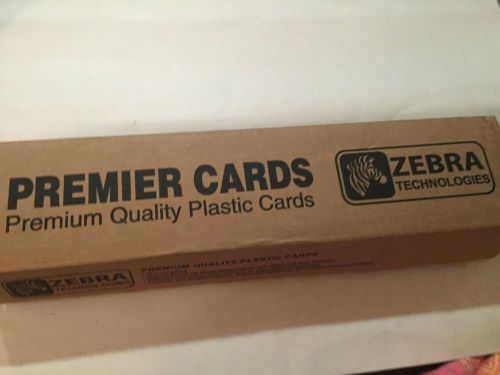 5X Zebra Cards White Premier PVC MIL Cards Premium Quality Plastic Cards