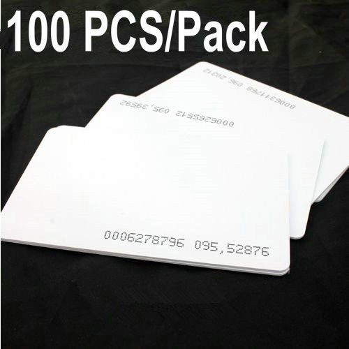 125Khz RFID ID Proximity Cards for Access Control&amp;Time Attendance Clock 100 PCS