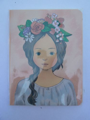 Vintage Girl Mini Notebook Note Book Journal ~ APRICOT GIRL
