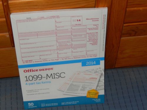 2014 1099 MISC Forms (25 forms) BRAND NEW FROM OFFICE DEPOT