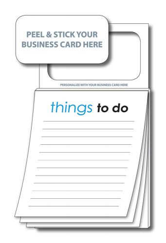 300 Magnetic Note Pads - Stock Things To Do (50 Sheets per pad)