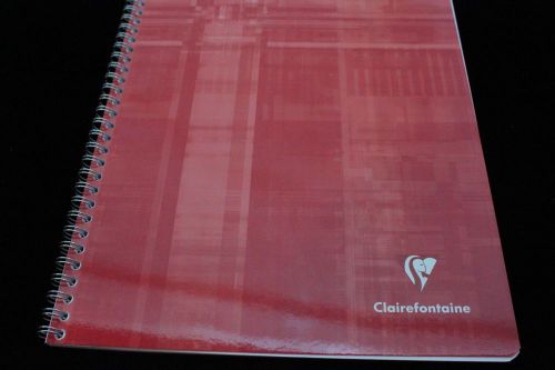 Clairefontaine Wirebound Notebook  8&#034; X 11&#034; Lined Red