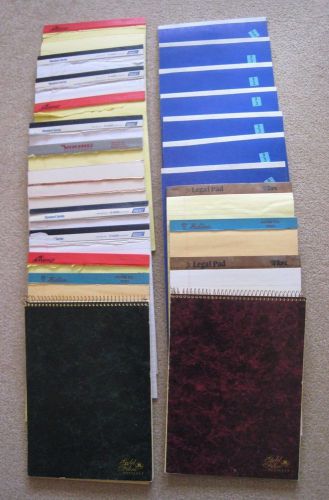 NEW &amp; USED LEGAL PADS. 10 new, 14 used, 2 ring legal pads. 12lbs  FREE SHIPPING