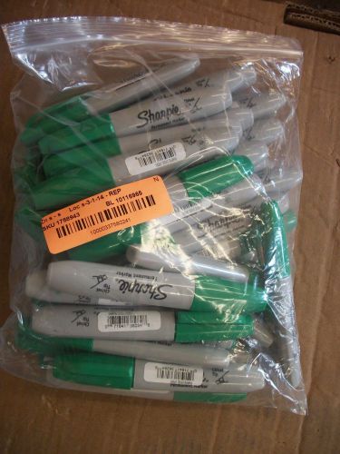 100 Sharpie Green Chisel Tip Markers