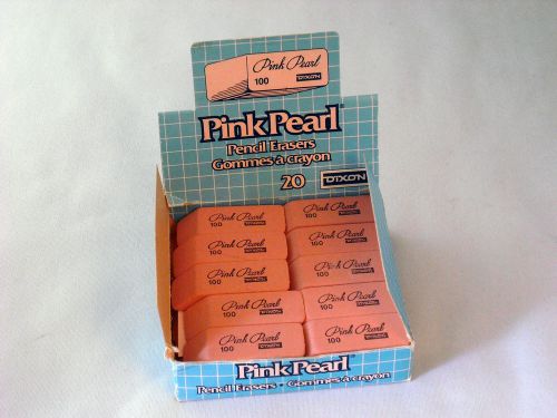 Vintage Dixon Pink Pearl Eraser  in Store Display Box