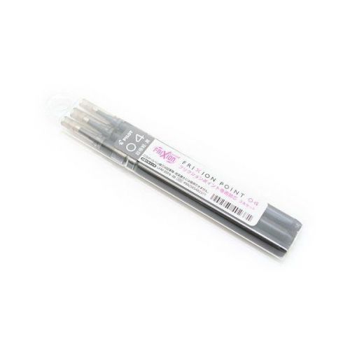 Pilot Frixion Erasable Gel Ink Pen Refill - 0.4 mm - Black Pack of 3 LFBRF30P43B