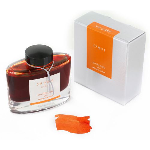 Pilot iroshizuku bottled fountain pen ink, yu-yake, sunset, burnt orange (69210) for sale