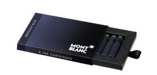 32 montblanc midnight blue ink cartridges fountain pen (106945) for sale