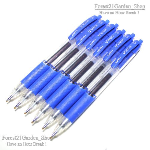 x5 pcs Dong-A U-Knock Plus+ Gel Ink Blue 0.5mm Rollerball Pen 5pcs