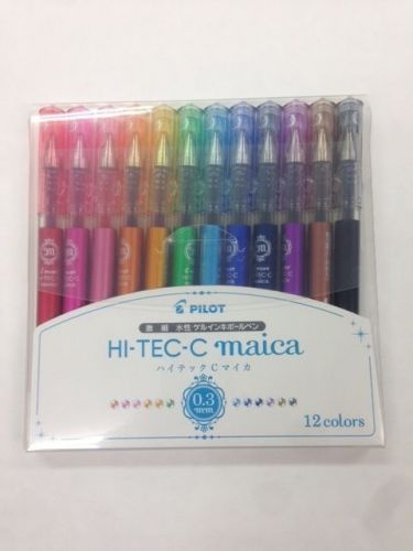 PILOT HI-TEC-C maica 0.3mm 12colors pen paint-stick