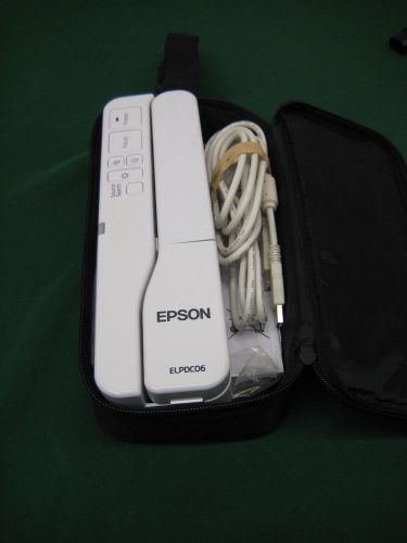 Epson ELPDC06 Portable Document Camera Viewer w/Case USB PC/MAC COMPATIBLE