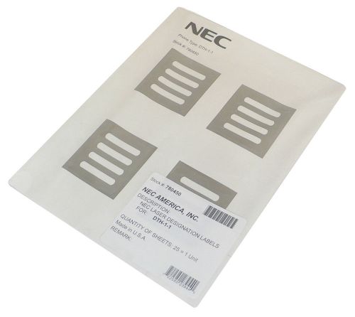 NEW NEC America NEC-NEC780450 Desi Labels Single-Line