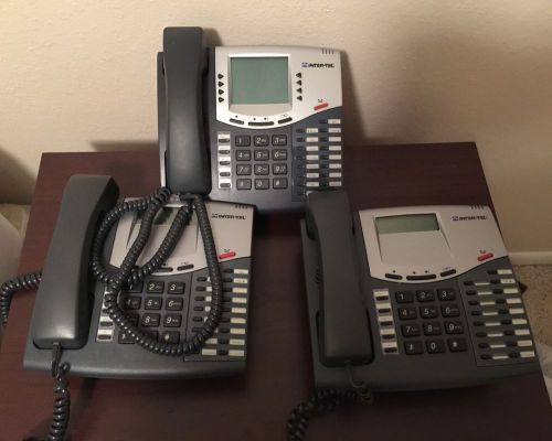 Inter-Tel Business VoIP System-1 x 8560 2 x 8520- Lot of 3 Used Phones Phone NR
