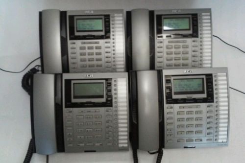 RCA Executive Series Phone 25414RE3-A 4-Line Silver Lot of 3 &amp; 1 25415RE3-A