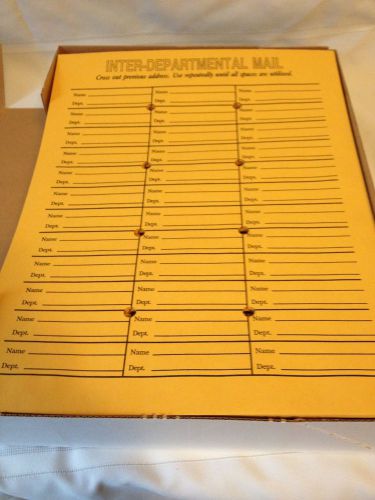 Brown Staples Resealable Box-Style Interoffice Envelope 10 x 13 100/box NEW